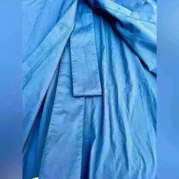 JARBO - NWT NAVY PUFFY SLEEVE COTTON BLOUSE - Picture 7 of 16